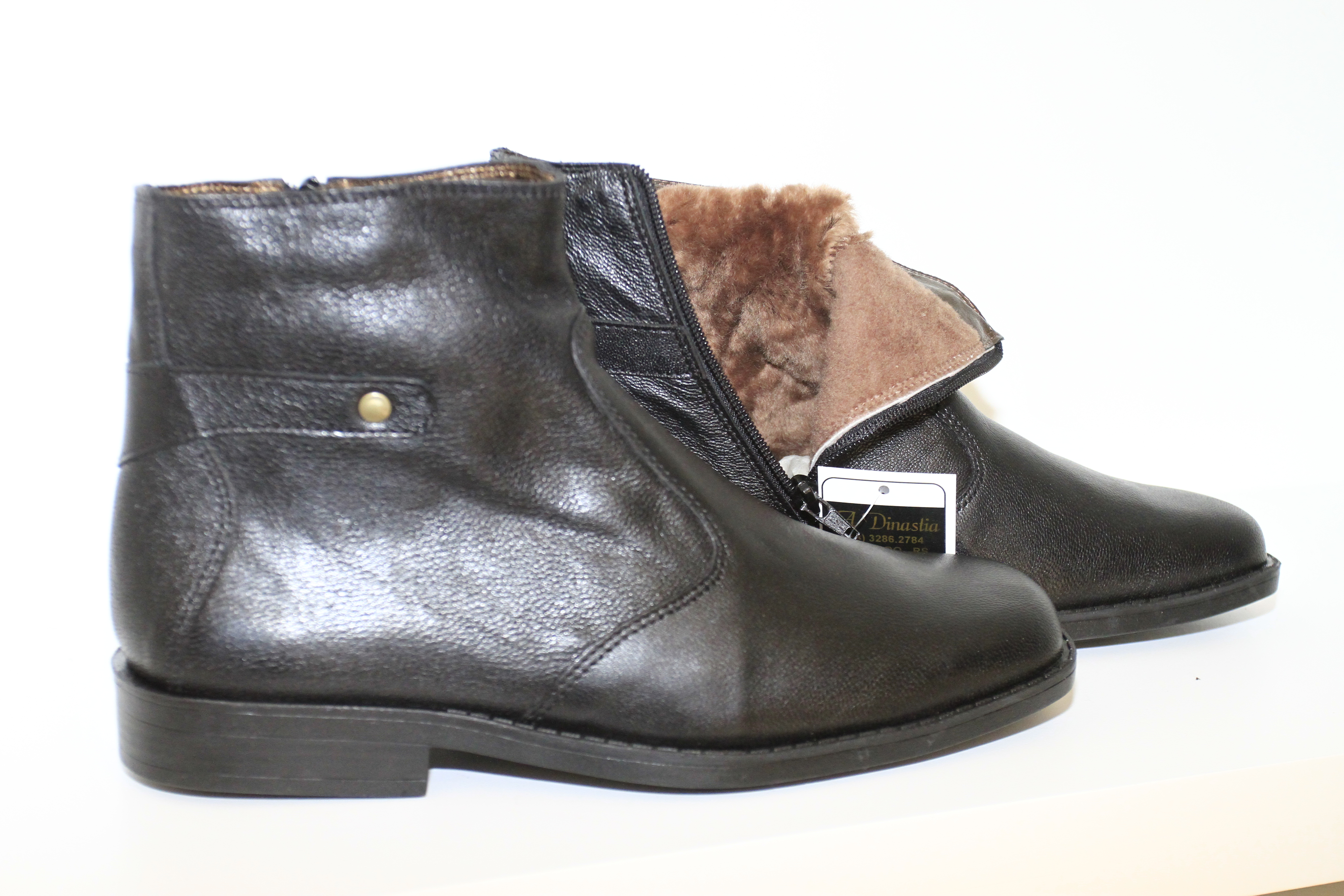 bota masculina forrada lã carneiro