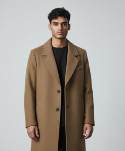 Sobretudo Masculino Curto de Lã