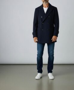 Casaco Masculino Transpassado de Lã